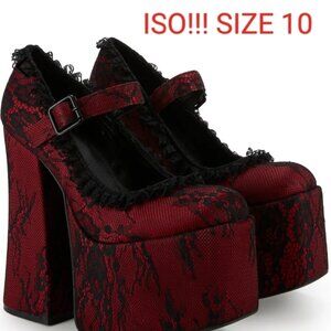 ISO / In search of Dolls Kill Lover's Anonymous Platform Heels